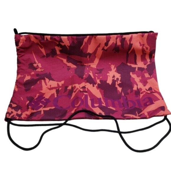 Columbia Colourful Camo Drawstring Backpack Bag Pink Burgundy - Picture 10 of 10